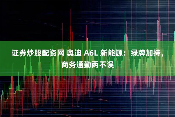 证券炒股配资网 奥迪 A6L 新能源：绿牌加持，商务通勤两不误
